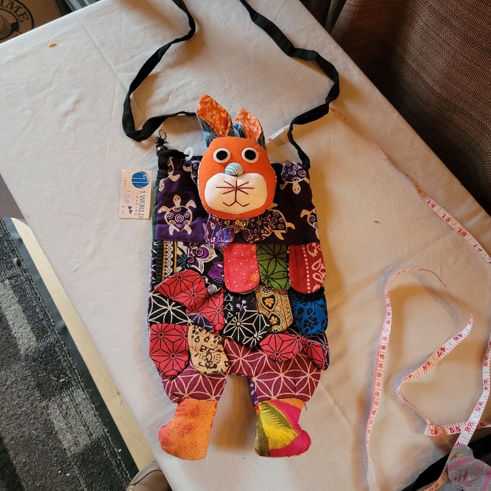 Colorful Patchwork Bunny Bag